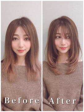 ビューティーコネクション ギンザ ヘアーサロン(Beauty Connection Ginza Hair salon) 《山崎美穂》毛先パーマことりベージュウォーターホール