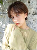 【真通知弘】コンパクトショート×透け感カラーで大人可愛く