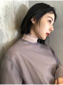 ダークカラーニュアンスボブ 表参道