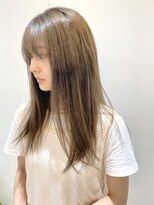 フォーク FOLK&nbsp;【FOLK】シンプルなストレートロング淡色ハイトーンベージュ♪