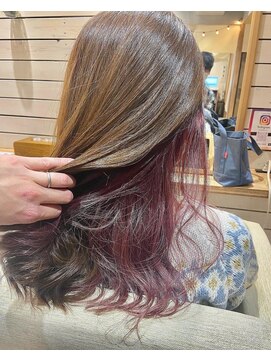 プレイフル(PLAYFUL) インナーカラーコーラルピンク