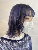 オンザ(ONTHE)&nbsp;ネイビーパープルミディアムボブルフ