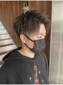 MEN'S HAIR ハードツイスト×センターパート