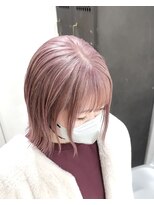 ヲタク(wotaku.)&nbsp;ピンクラベンダーボブくすみカラーダブルカラーハイトーンカラー