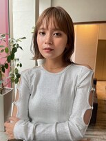 アンバー 池袋(amber)&nbsp;切りっぱなしボブ/美髪/ピンクブラウン[池袋駅]