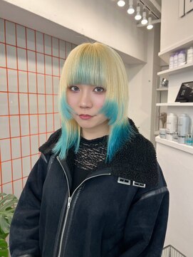 ペレ 渋谷(PELE) 切りっぱなしボブ/エアリーロング/美髪/ピンクブラウン/渋谷