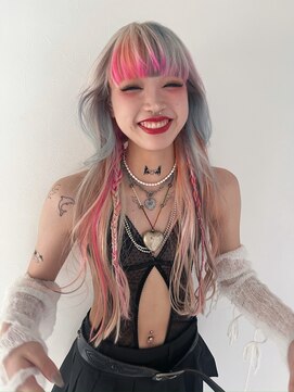 ペレ 梅田(PELE) 前髪/アンブレラカラー/こなれミディ/イメチェン/ウェーブパーマ