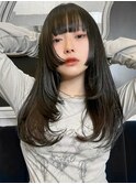 『 カット 』厚めバング/姫カット/レイヤー