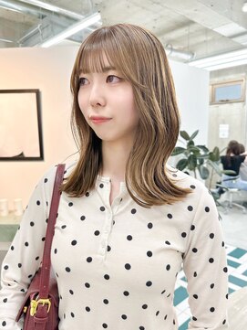 ノエ(noe) ホワイトグレージュ/デジタルパーマ/チェリーブラウン/栄c140