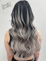 ルシア 京都四条河原町烏丸(LuciA)&nbsp;【レミー100%/54cm】シールエクステ×カラー×バレイヤージュ