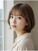 ショートボブ/大人ボブ/Aujuaトリートメント