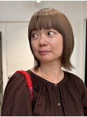 マッシュボブ/ミディアムレイヤー/大人ヘア