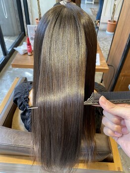 ドアバイリップル(door by LIPPUL)の写真/【新潟駅南／髪質改善】未来の髪まで美しく。縮毛矯正＆髪質改善で叶える理想のツヤ髪☆