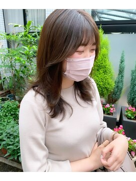 エタン 北千住(ethane) レイヤーカット/ベージュカラー