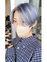 バイエイト(X８)&nbsp;ハンサムショート/ブルーシルバー/水色