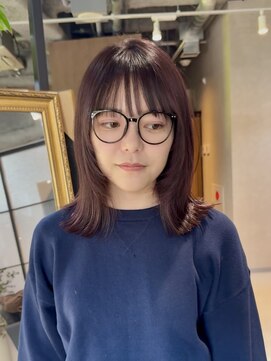 テュケー(TYCHE) ボルドーカラー/レイヤーカット/髪質改善/縮毛矯正/銀座