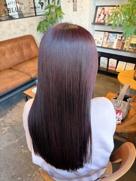 ピンクパープルカラーロング