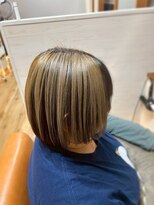 ヘアーブランドジン ティアラ(HAIR BRAND Jin Tiara)&nbsp;アンブレラカラー×ボブ【松山美容室】