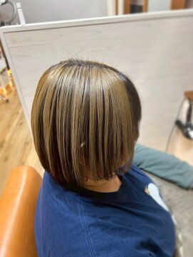 アンブレラカラー×ボブ【松山美容室】