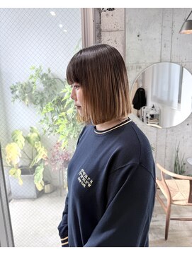 ほきもと美容室 ブリーチストレート