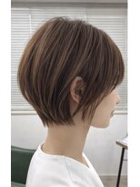 ハイプ(hipe)&nbsp;大人可愛い＊丸みショートボブ×インフィニアル透明感カラー