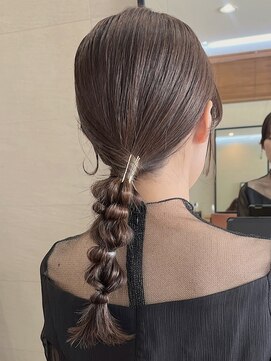 ガーデン 銀座(GARDEN) ヘアセット/お呼ばれヘア/結婚式/参列/編み下ろし/編み込み/小顔