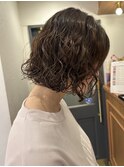 ミディアムレイヤーカット/似合わせカット/髪質改善/顔周り/大宮