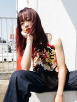 アンドスタイル(&style)&nbsp;【TSUJI】ブリーチなし ダブルカラー レッド ワインレッド