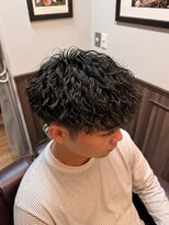 ミリオンバックス 上野(Million Bucks)&nbsp;MEN'S HAIR/リバースセンターパート/ニュアンスパーマ/ツイスパ