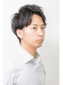 メンズ ショート 【 ソフトマッシュ × アップバング 】