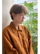 ヌイ 横浜(nui)&nbsp;乾かすだけでキマるマッシュショート_くすみカラーラベージュ