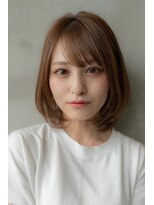 ケアリー 武蔵小杉(Carelly)&nbsp;大人かわいい前髪セシルカットココアブラウンフリンジウェーブ
