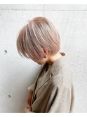 【HYKE】鈴木 ニュアンスショート×ミルクティーベージュ