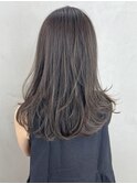 グレージュロング_チェリーブラウンフェミニンロング_ba392821