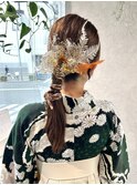 【立川CRES吉岡俊】卒業式ヘア袴着付★