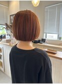 1ブリーチでつくるオレンジボブ◎