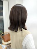 お客様スタイル 外はねロブ ミディアムヘア  似合わせカット
