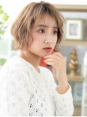 ハイトーンカラー小顔金髪ショートボブTb2志木20代30代40代