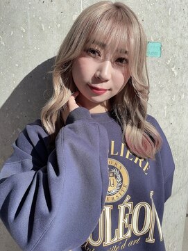 ヘアークルーズピース (hair cruise Piece) ちょっぴりアクセントを☆ホワイトベージュ×裾カラー♪