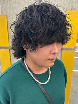 ニアウ 伊勢崎連取店(Niau) センターパート波巻きパーマ波巻きスパイラルパーマメンズヘア