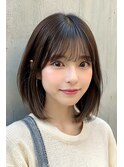 王道だけどかわいい♪ナチュラルボブ♪
