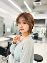アンバー 池袋(amber)&nbsp;切りっぱなしボブ/ベージュ/顔まわりレイヤー[池袋駅]