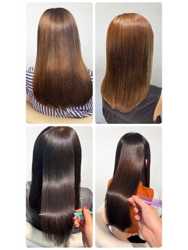 美容室フルール 大人可愛い髪質改善カラーラベンダーベージュ