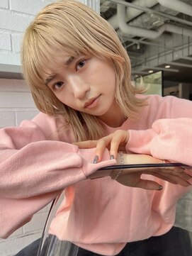 ゲーム 原宿店(GAME) ミルクティーベージュ/ダブルカラー/ケアブリーチ/髪質改善/原宿