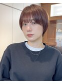 ウェーブミディアム似合わせカットメルティカラーショート/原宿