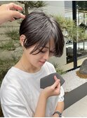 直毛多毛膨らむメンズハンサムショートボブ黒髪悩み解決