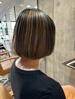 ヘア ルーナ バイ アプリーレ(hair lune by Aprire)&nbsp;20代30代40代大人可愛いアンブレラカラー小顔ショートボブ