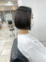 ラルム 新宿(LARME SHINJUKU)&nbsp;ミニウルフレイヤーカット顔周りカット前髪カット韓国ボブ/新宿