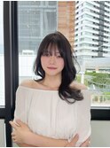 レイヤーカットマッシュショートボブウルフカット韓国◎前髪あり