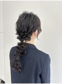 long  hair arrange
